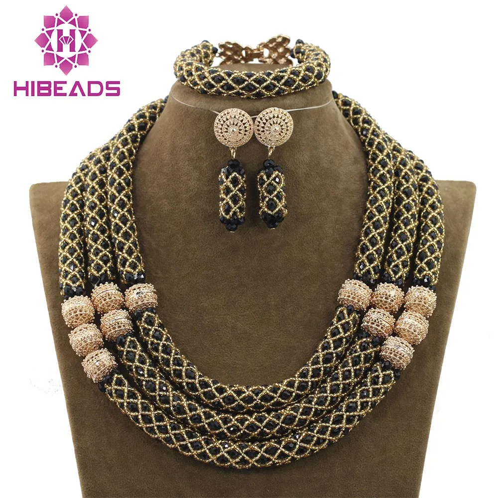 White/Champagne Wedding Crystal Necklace Set Luxury African Beads Nigerian Women Jewelry Sets Free ShippingABH027
White/Champagne Wedding Crystal Necklace Set Luxury African Beads Nigerian Women Jewelry Sets Free ShippingABH027