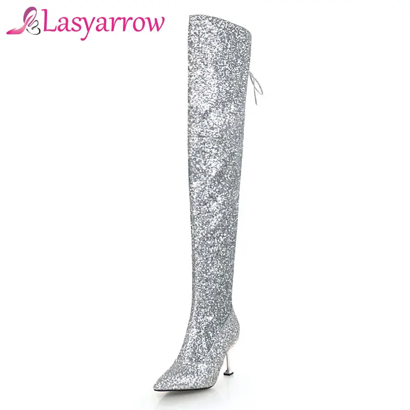 Lasyarrow Sexy Over The Knee High Boots For Women High Heels Warm Long Dancing Party Prom Shoes Ladies Glitters Night Club Pumps
Lasyarrow Sexy Over The Knee High Boots For Women High Heels Warm Long Dancing Party Prom Shoes Ladies Glitters Night Club Pumps