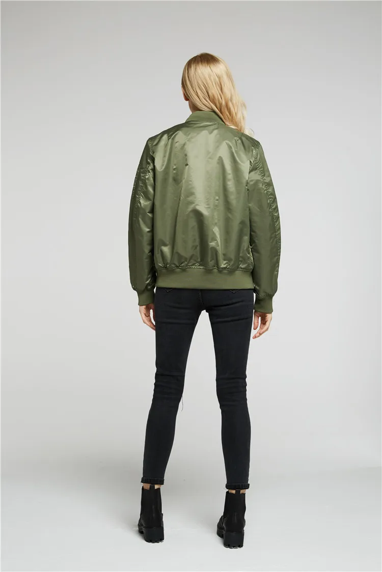 2025 Water Resistant Ma1 Lightweight Green Tactical Military Varsity Flight Windbreaker Pilot Air Force Bomber Jacket for Men 18