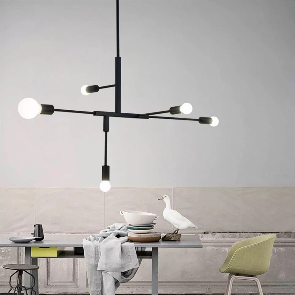 AC 220V retro modern LED chandelier simple gloss E27 indoor living room lighting kitchen restaurant chandelier lamps
AC 220V retro modern LED chandelier simple gloss E27 indoor living room lighting kitchen restaurant chandelier lamps