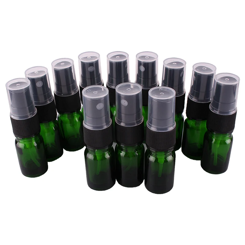 12pcs 5ml Green Glass Spray Bottle w/ Black Fine Mist Sprayer essential oil bottles empty cosmetic containers
12pcs 5ml Green Glass Spray Bottle w/ Black Fine Mist Sprayer essential oil bottles empty cosmetic containers