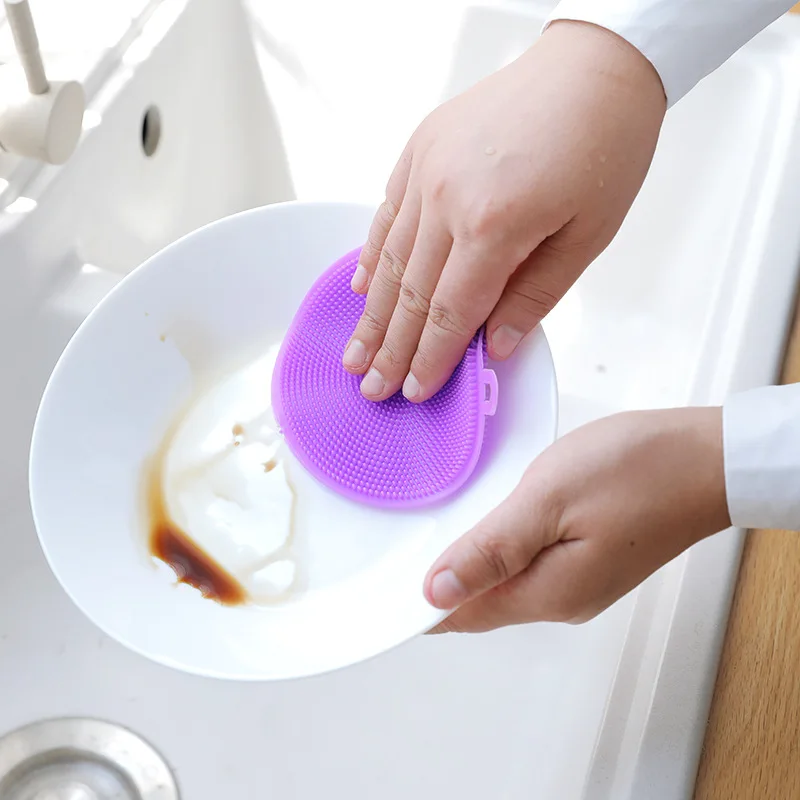 Multifunctional Silicone Dishwashing Brush Scrubbers Household Scouring pad Kitchen Washing Tool Antibacterial Cleaning Padd
Multifunctional Silicone Dishwashing Brush Scrubbers Household Scouring pad Kitchen Washing Tool Antibacterial Cleaning Padd