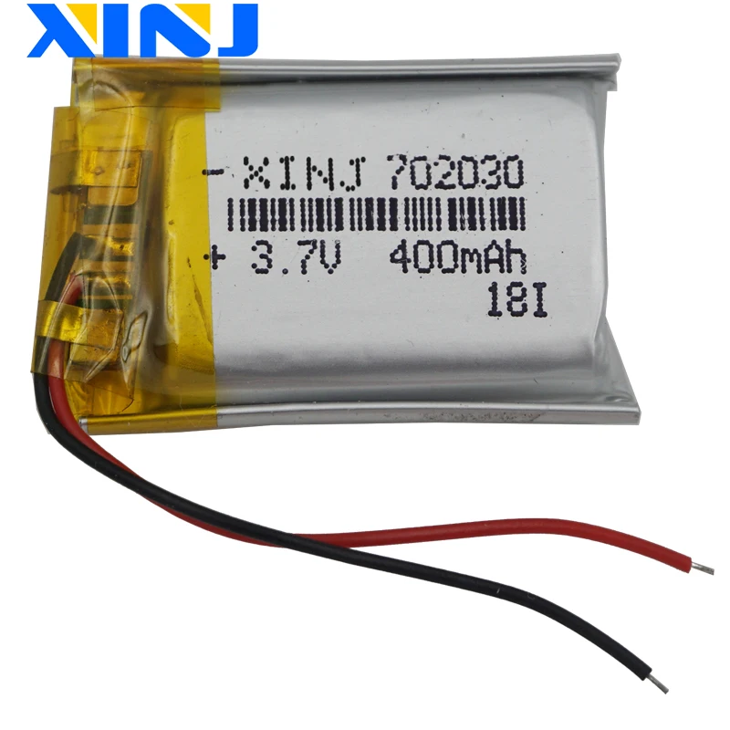 XINJ 3.7V 400mAh 702030 Polymer Lipo Li Battery For Record Pen GPS MP3 MP4 Bluetooth Speaker Wireless Earphones Driving Recorder
XINJ 3.7V 400mAh 702030 Polymer Lipo Li Battery For Record Pen GPS MP3 MP4 Bluetooth Speaker Wireless Earphones Driving Recorder
