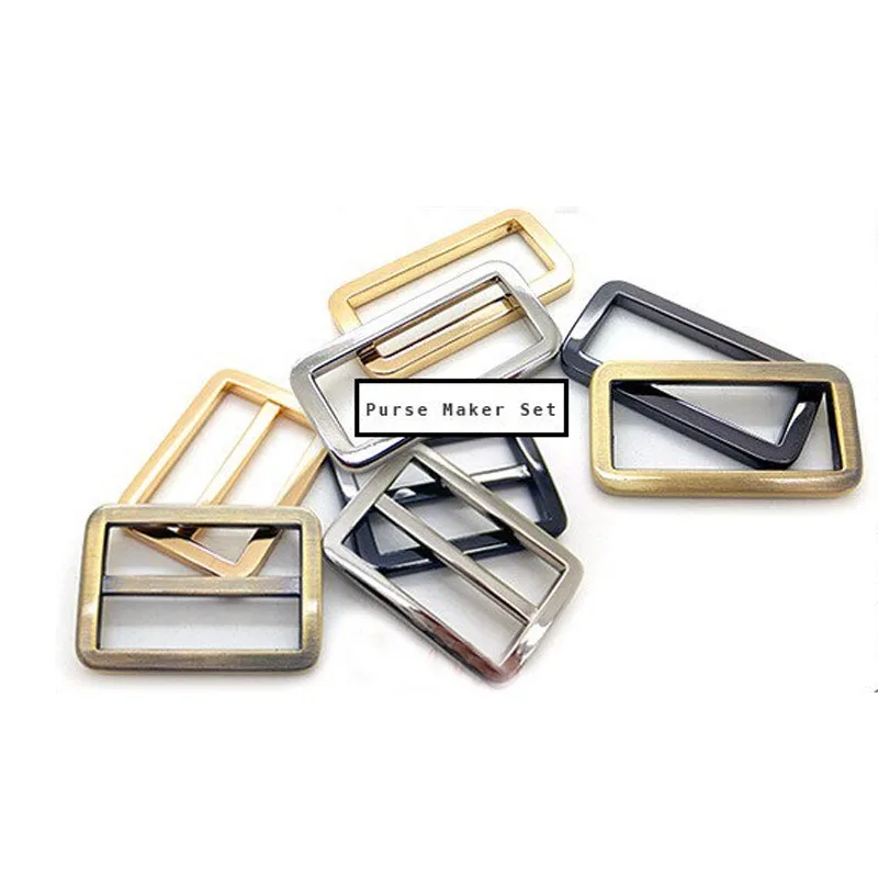 Metal Slider Purse Making Set 30 PC Slide Buckle with 60 PCS Rectangle Rings for Bag Belt Strap Adjuster
Metal Slider Purse Making Set 30 PC Slide Buckle with 60 PCS Rectangle Rings for Bag Belt Strap Adjuster
