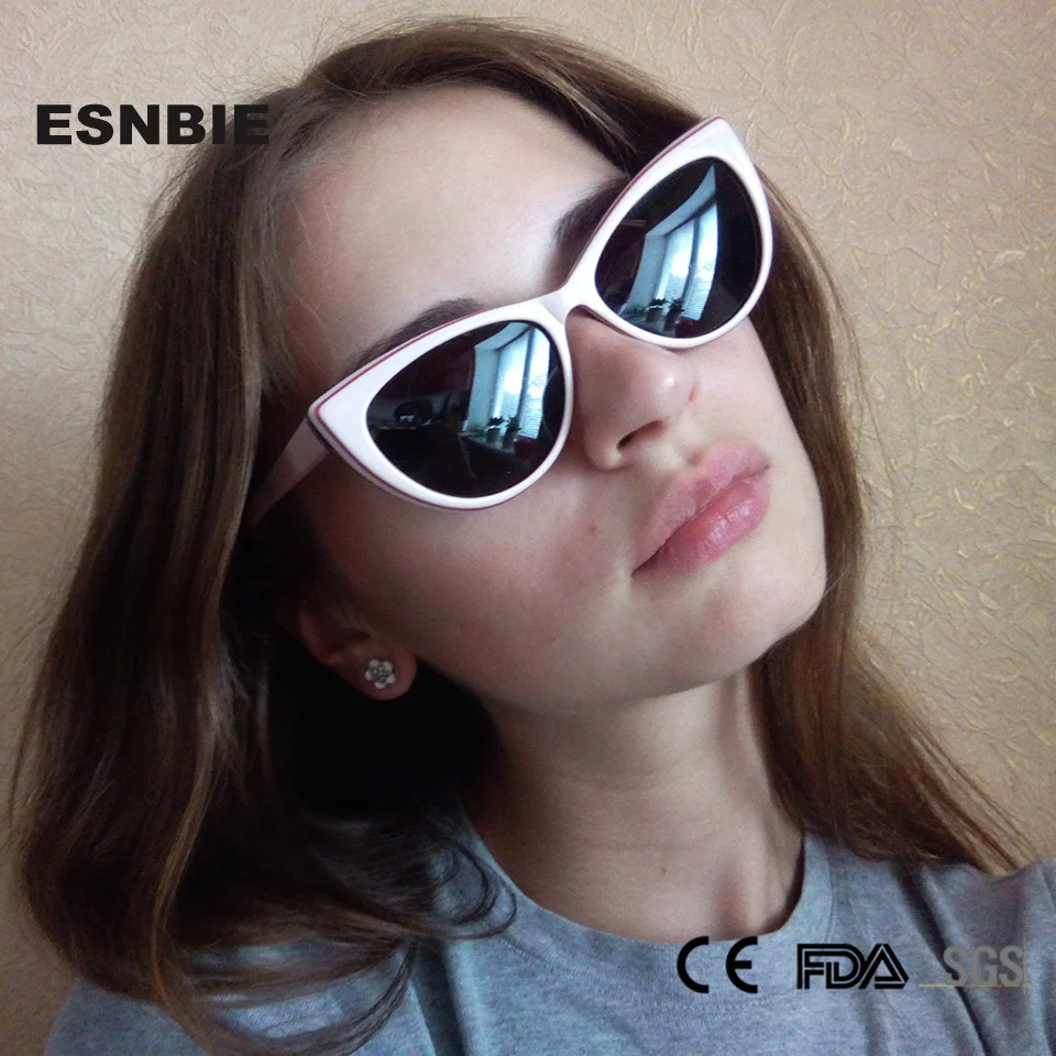 ESNBIE Designer Small Sunglasses Women Cat Glasses Fashion Women's Polarized Sun Glasses UV400 Protection oculos de sol feminino
ESNBIE Designer Small Sunglasses Women Cat Glasses Fashion Women's Polarized Sun Glasses UV400 Protection oculos de sol feminino