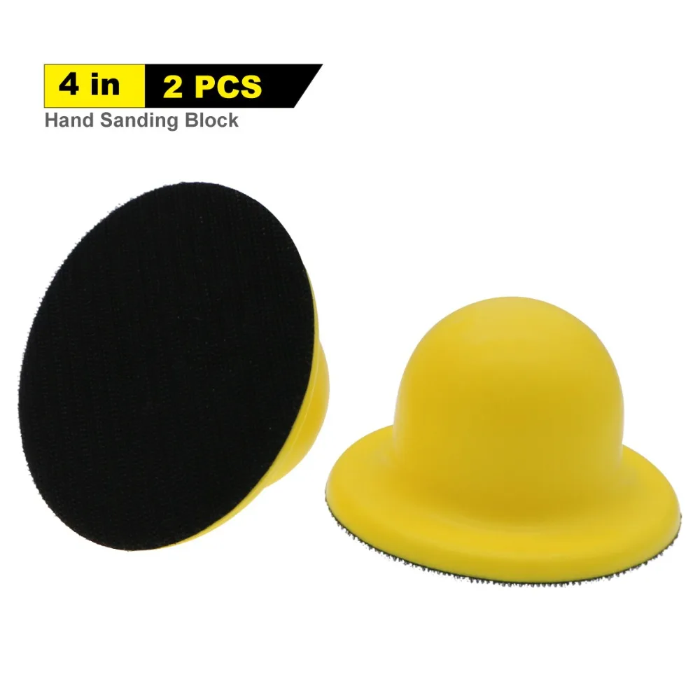 2pcs 4 Inch Foam Hand Sanding Block Hand Pad Abrasive Tools for Hook and Loop Disc for Polishing and Sanding Metal and Wood
2pcs 4 Inch Foam Hand Sanding Block Hand Pad Abrasive Tools for Hook and Loop Disc for Polishing and Sanding Metal and Wood