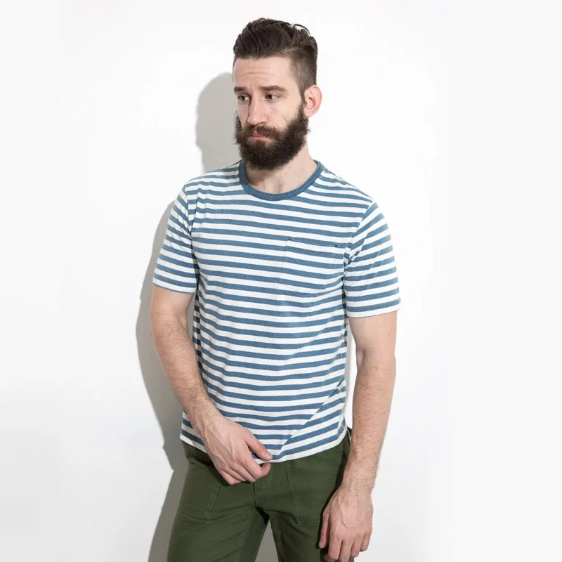 Vintage Breton Top Round Neck Men's Short-sleeved Striped T-shirt Retro College Style Striped Sailor Couple Dress Casual Tops
Vintage Breton Top Round Neck Men's Short-sleeved Striped T-shirt Retro College Style Striped Sailor Couple Dress Casual Tops