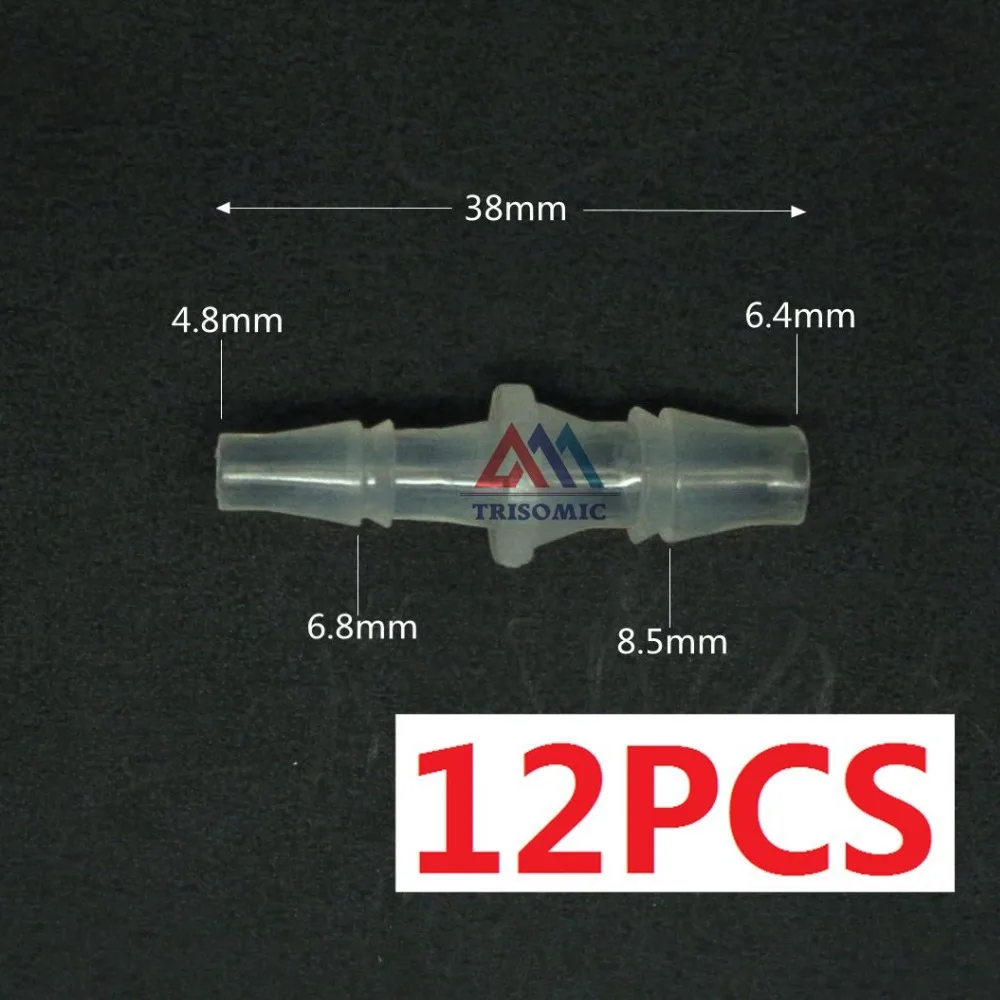 12 pieces 6.4mm*4.8mm Straight Reducing Connector Plastic Fitting Barbed Reducing Connector
12 pieces 6.4mm*4.8mm Straight Reducing Connector Plastic Fitting Barbed Reducing Connector