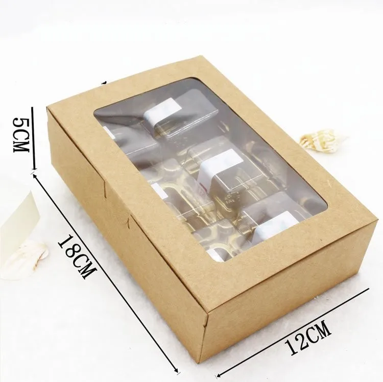 20Pcs 18x12x5cm Brown Kraft Paper Box With Window Christmas Gift Box Packaging Cookie Macaron Box Candy Wedding Gifts For Guests
20Pcs 18x12x5cm Brown Kraft Paper Box With Window Christmas Gift Box Packaging Cookie Macaron Box Candy Wedding Gifts For Guests