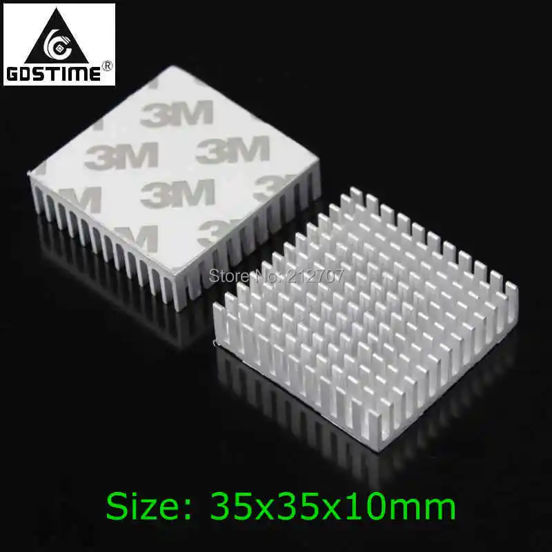 5 Pieces/lot Gdsimte 35x35x10mm Cooler Fins Cooling Heatsink Aluminum Radiator for IC Package Chip
5 Pieces/lot Gdsimte 35x35x10mm Cooler Fins Cooling Heatsink Aluminum Radiator for IC Package Chip