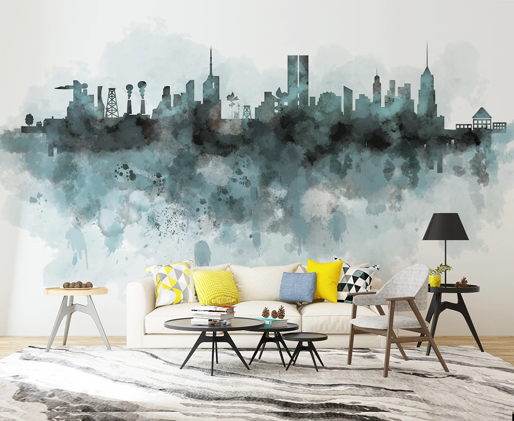 Custom wallpaper modern minimalist ink hand-painted city silhouette TV background wall decoration waterproof material
Custom wallpaper modern minimalist ink hand-painted city silhouette TV background wall decoration waterproof material