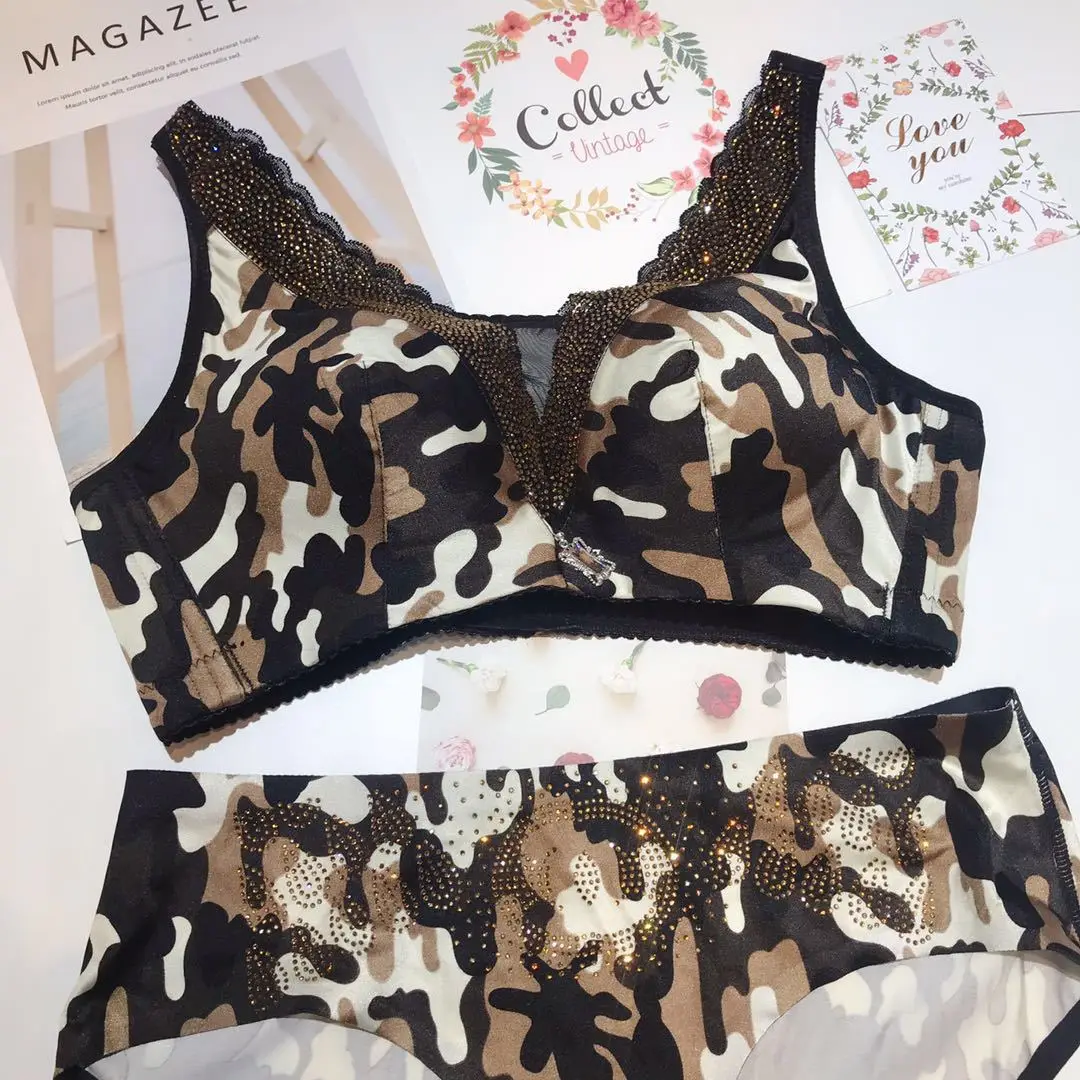 Sexy Fashion Leopard Bra Set Push Up ABC Cup Deep V Bra and Panty Set French Romantic Sexy Lingerie Rhinestone Bralette
Sexy Fashion Leopard Bra Set Push Up ABC Cup Deep V Bra and Panty Set French Romantic Sexy Lingerie Rhinestone Bralette