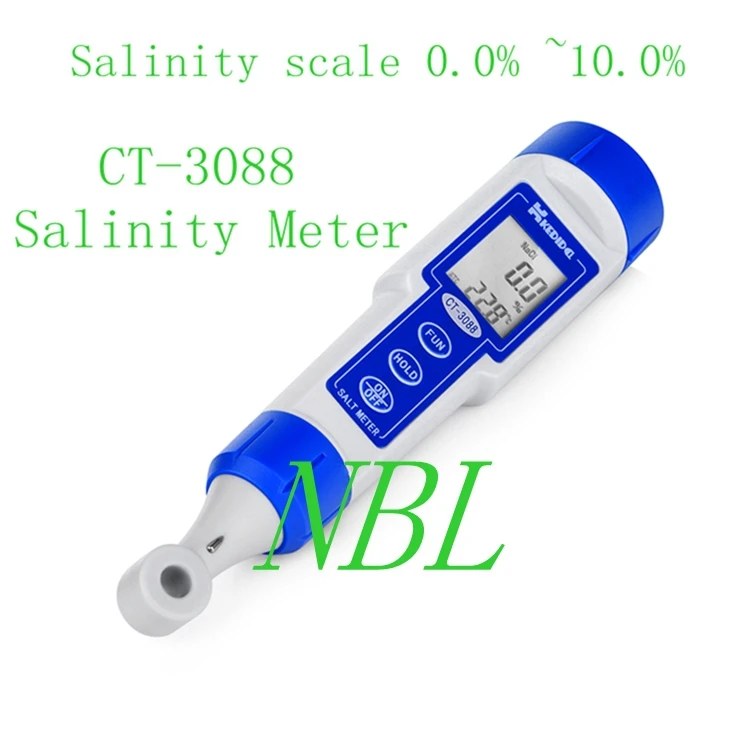 Pen Type Digital Salinity Meter Salinity Scale 0.0%~10.0% Waterproof LCD Salinometer Accuracy: 0.2%FS Liquid Water Salt Meter
Pen Type Digital Salinity Meter Salinity Scale 0.0%~10.0% Waterproof LCD Salinometer Accuracy: 0.2%FS Liquid Water Salt Meter