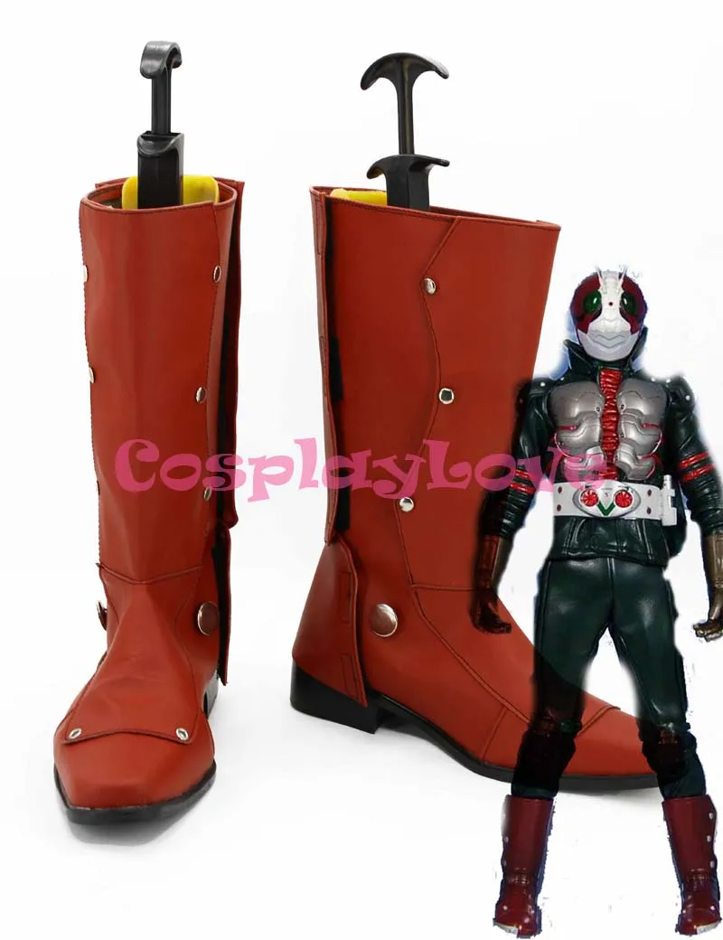 Сапоги для косплея Kamen Rider V3, длинные сапоги в японском стиле аниме, под заказ, для Хэллоуина, Рождества, косплея Love 
Сапоги для косплея Kamen Rider V3, длинные сапоги в японском стиле аниме, под заказ, для Хэллоуина, Рождества, косплея Love