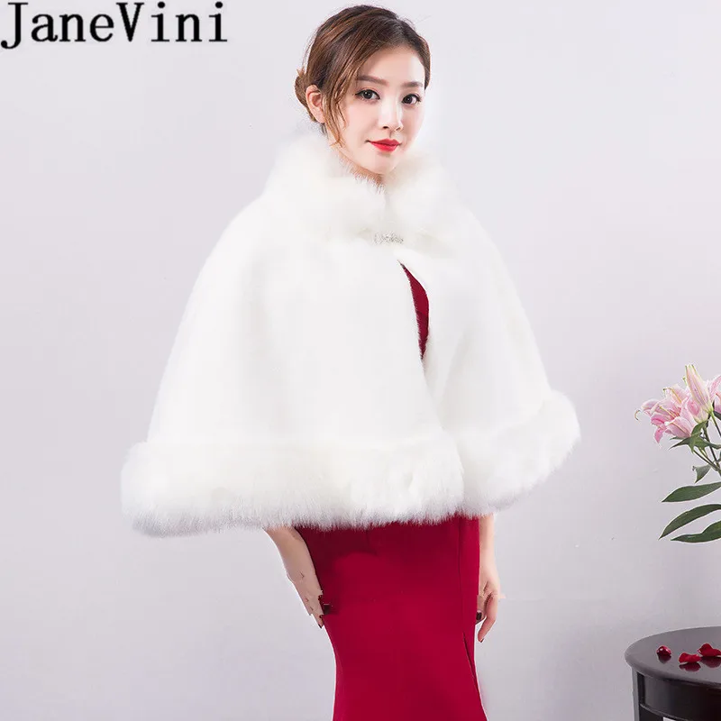 JaneVini, элегантное белое болеро, зимнее, для невесты, искусственный мех, накидка с высоким воротом, для женщин, для официальных вечеринок, накидка, накидки, Veste Mariage Blanc
JaneVini, элегантное белое болеро, зимнее, для невесты, искусственный мех, накидка с высоким воротом, для женщин, для официальных вечеринок, накидка, накидки, Veste Mariage Blanc