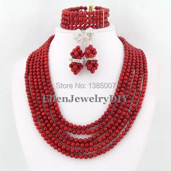 Silver Tone African Nigerian Wedding Coral Beads Jewelry Sets,Coral Necklace Bracelet Earrings Set,Bridal Party Necklace TL1302
Silver Tone African Nigerian Wedding Coral Beads Jewelry Sets,Coral Necklace Bracelet Earrings Set,Bridal Party Necklace TL1302