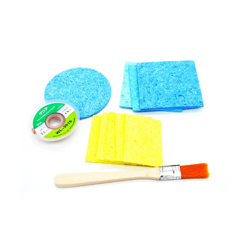 NOVFIX 1 set Desoldering Braid Solder Remover Wick Wire 3515 Repair Tool with blue clear sponge
NOVFIX 1 set Desoldering Braid Solder Remover Wick Wire 3515 Repair Tool with blue clear sponge