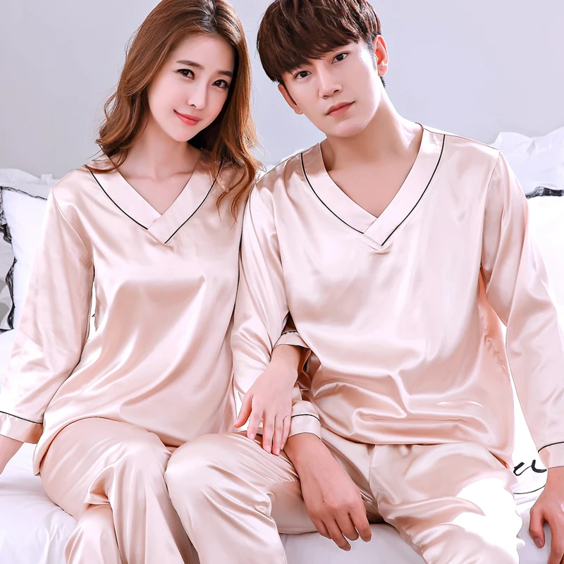 Couple Male Female Pajamas Summer Long Sleeves Korean Sleepwear Women Soft Homewear 2 Pcs Set Suit Lovers Household Wear H5524
Couple Male Female Pajamas Summer Long Sleeves Korean Sleepwear Women Soft Homewear 2 Pcs Set Suit Lovers Household Wear H5524