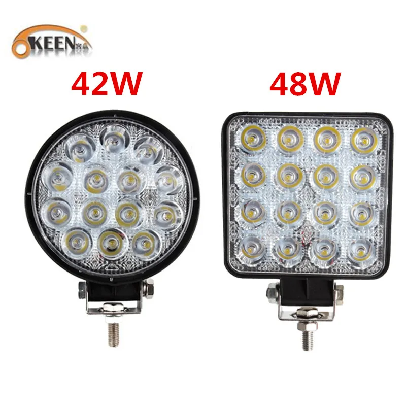 OKEEN 4 inch 42W Square LED Work Light Spotlight 48W LED Light Bar For 4x4 Offroad ATV UTV Truck Tractor Motorcycle Fog lights
OKEEN 4 inch 42W Square LED Work Light Spotlight 48W LED Light Bar For 4x4 Offroad ATV UTV Truck Tractor Motorcycle Fog lights