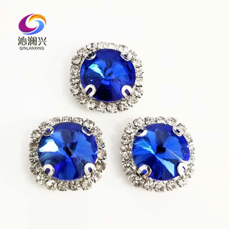 Round shape top glass crystal rhinestones with hole,Light blue Silver bottom sew on stone for Diy Clothing accessories SWWK12
Round shape top glass crystal rhinestones with hole,Light blue Silver bottom sew on stone for Diy Clothing accessories SWWK12