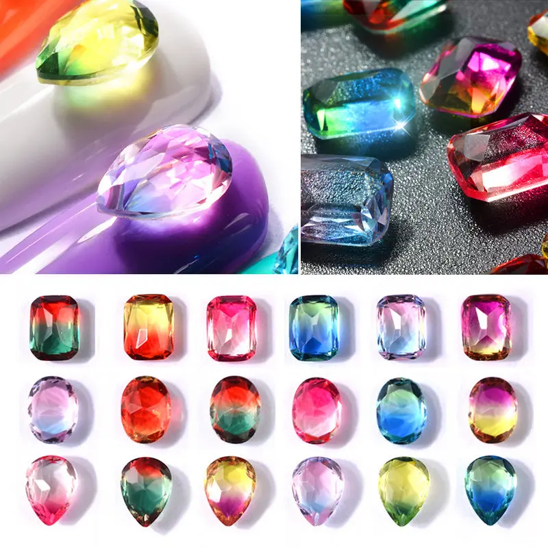 10pcs transparent colorful glitter nail art glass rhinestones rectangle/oval/drop shape nail art bright drill nail art crystal
10pcs transparent colorful glitter nail art glass rhinestones rectangle/oval/drop shape nail art bright drill nail art crystal