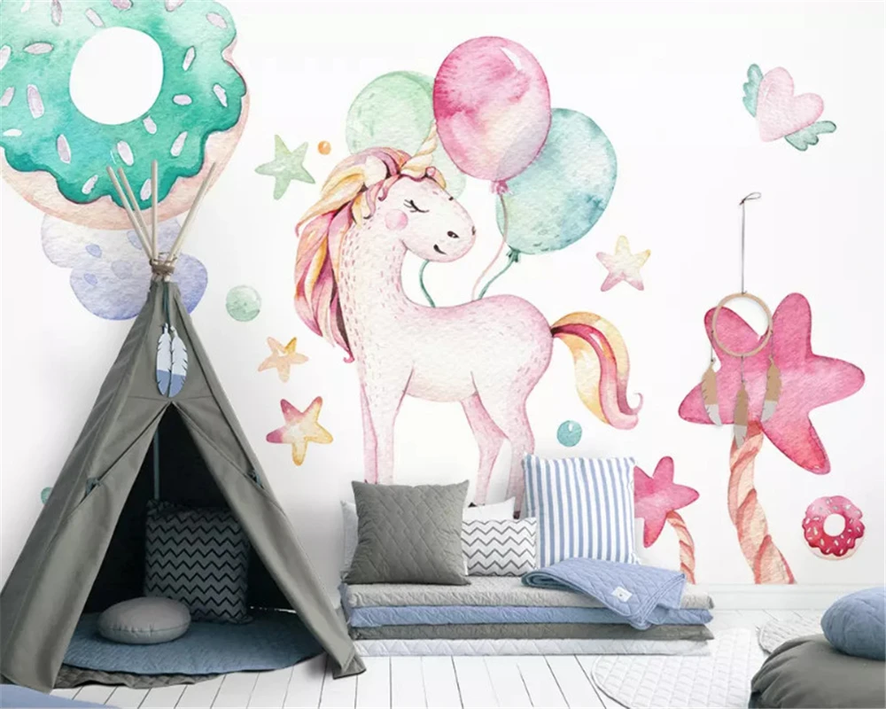 beibehang Custom fashion classic papel de parede wallpaper Nordic minimalist animal unicorn hand-painted children's background
beibehang Custom fashion classic papel de parede wallpaper Nordic minimalist animal unicorn hand-painted children's background
