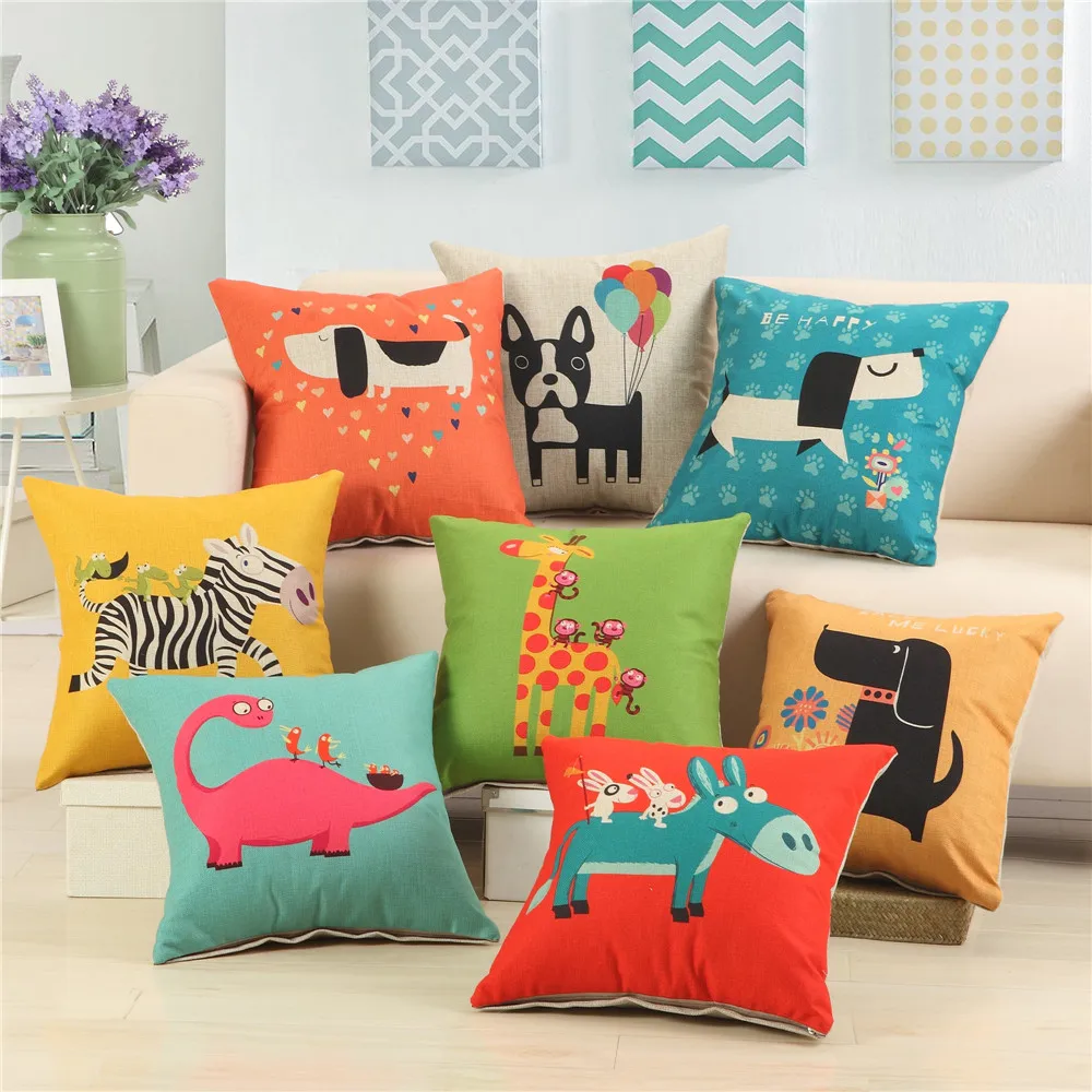 45x45cm Cartoon Animal Dog Printed Cushion Cover For Car Seat Home Living Room Sofa Children Room Decorative Throw Pillow Cover
45x45cm Cartoon Animal Dog Printed Cushion Cover For Car Seat Home Living Room Sofa Children Room Decorative Throw Pillow Cover