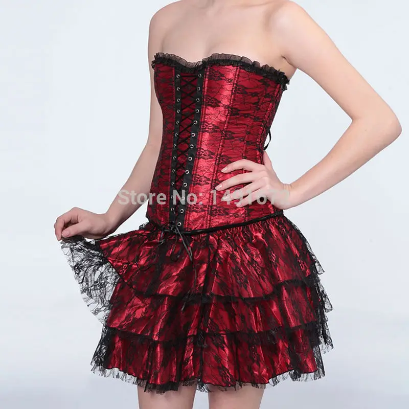 Steampunk Corselet Waist Trainer Corsets Gothic Clothing Sexy Lingerie Lace Up Corsets And Bustiers Slimming Party Vintage Red
Steampunk Corselet Waist Trainer Corsets Gothic Clothing Sexy Lingerie Lace Up Corsets And Bustiers Slimming Party Vintage Red