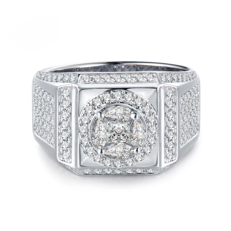 LANMI Man Anniversary Diamong Ring Real 18Kt White Gold Diamonds Men's Wedding Rings
LANMI Man Anniversary Diamong Ring Real 18Kt White Gold Diamonds Men's Wedding Rings