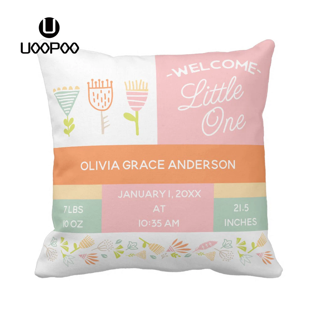Custom Print Kids Cushion Cover Square Cotton Canvas Polyester Cute Floral Cushion Cover Customized Gift Baby Girl Pillow Case
Custom Print Kids Cushion Cover Square Cotton Canvas Polyester Cute Floral Cushion Cover Customized Gift Baby Girl Pillow Case