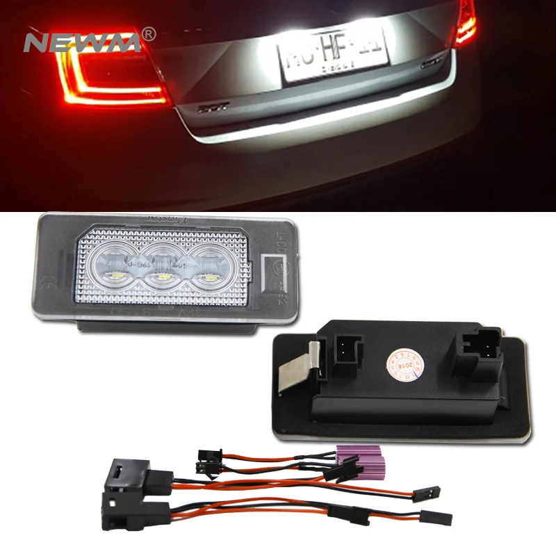 2PCS LED License plate light number plate lamp for Skoda Yeti Kamiq Rapid Seat VW Jetta Touareg Tiguan Porsche 958 Seat Alhambra
2PCS LED License plate light number plate lamp for Skoda Yeti Kamiq Rapid Seat VW Jetta Touareg Tiguan Porsche 958 Seat Alhambra