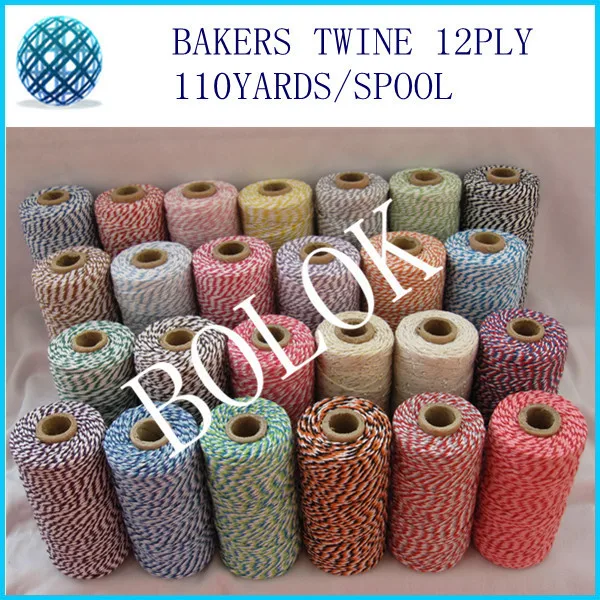 fast shipping 90pcs/lot Cotton twine Baker twine 110yards/spool color twine, DIY Twine 55 kinds color
fast shipping 90pcs/lot Cotton twine Baker twine 110yards/spool color twine, DIY Twine 55 kinds color