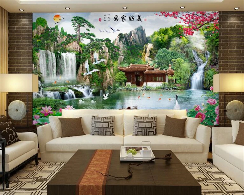 beibehang High fashion silky wallpaper landscape painting TV sofa background wall interior decoration painting 3d wallpaper
beibehang High fashion silky wallpaper landscape painting TV sofa background wall interior decoration painting 3d wallpaper