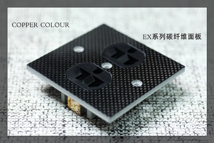 Copper Colour/ Copper Color Ex126-lase Advanced Carbon Fiber Panel Phosphor Bronze American Standard Socket Wall Plug
Copper Colour/ Copper Color Ex126-lase Advanced Carbon Fiber Panel Phosphor Bronze American Standard Socket Wall Plug