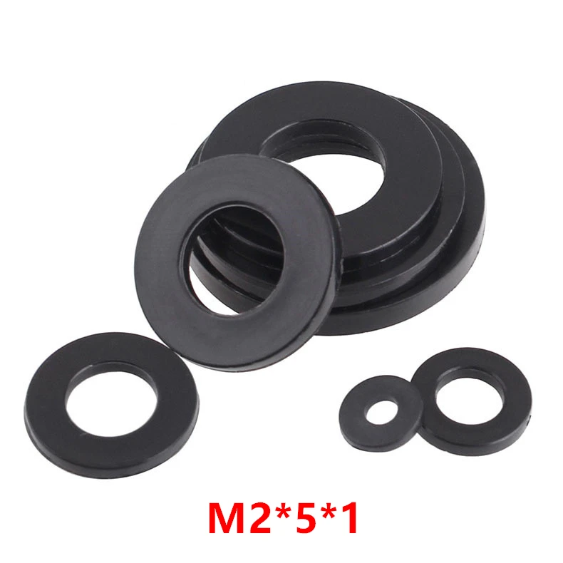 1000pcs M2*5*1 Black Nylon Flat Washer DIN125 Plastic Plated Seals Washer Ring Gasket Spacer
1000pcs M2*5*1 Black Nylon Flat Washer DIN125 Plastic Plated Seals Washer Ring Gasket Spacer