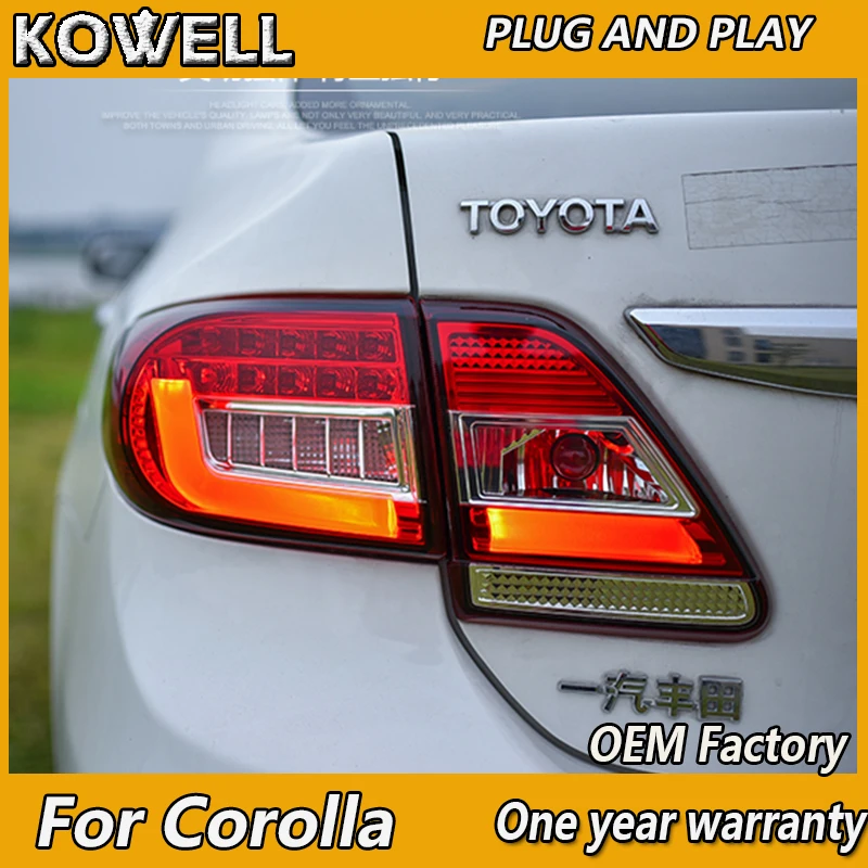 KOWELL Автомобильный Стайлинг Задний фонарь для Toyota Corolla 2011-13 Altis Задний фонарь Задний DRL Противотуманный тормозной сигнал поворота Реверсивный
KOWELL Автомобильный Стайлинг Задний фонарь для Toyota Corolla 2011-13 Altis Задний фонарь Задний DRL Противотуманный тормозной сигнал поворота Реверсивный