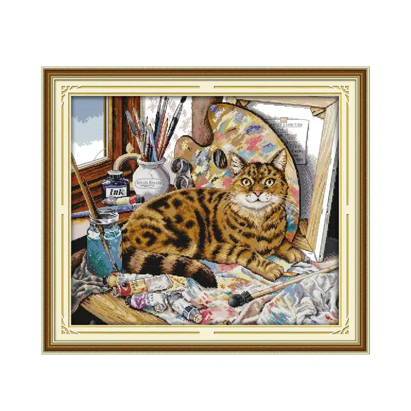 Joy Sunday Cross stitch printing embroidered cloth 11CT 14CT sewing embroidery animal cat painting home wall paintings
Joy Sunday Cross stitch printing embroidered cloth 11CT 14CT sewing embroidery animal cat painting home wall paintings