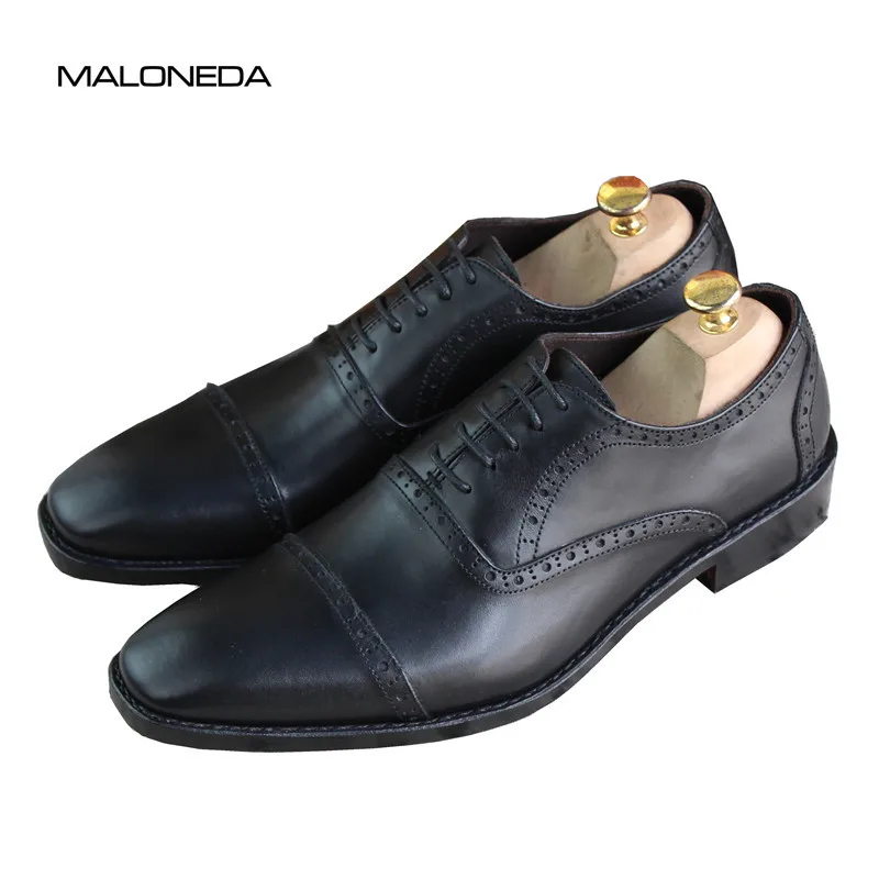 MALONEDA Handmade Men's Brogue Oxfords Leather Shoes Genuine Leather With Goodyear Welted for Business
MALONEDA Handmade Men's Brogue Oxfords Leather Shoes Genuine Leather With Goodyear Welted for Business