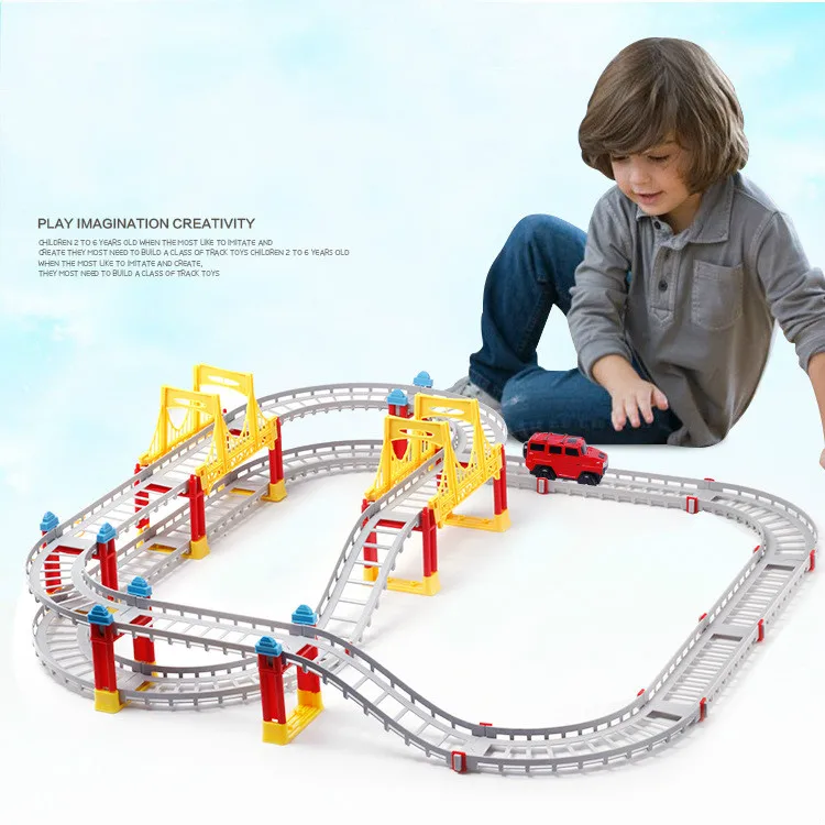 Children's Building Block Assembling Electric Multi-layer Rail Car Toy Interactive DIY Urban Racing Tracks for Children Gift
Children's Building Block Assembling Electric Multi-layer Rail Car Toy Interactive DIY Urban Racing Tracks for Children Gift