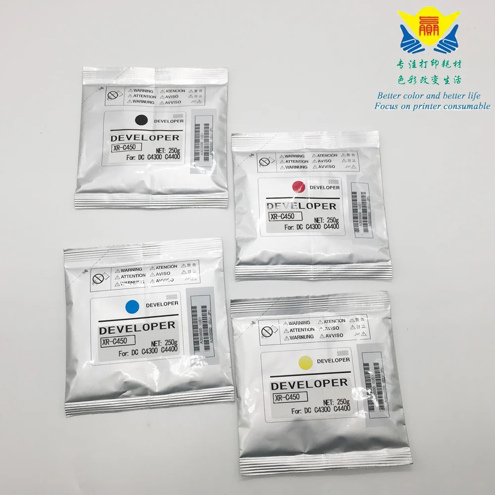 JIANYINGCHEN Compatible color Developer powder for Xeroxs DC C4300 C4400 C7760 C7750 laser printer (4bags/lot) 250g per bag
JIANYINGCHEN Compatible color Developer powder for Xeroxs DC C4300 C4400 C7760 C7750 laser printer (4bags/lot) 250g per bag