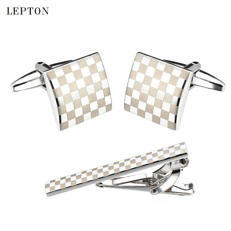 Lepton Classic Square Laser Mens Cufflinks Tie Clips Set Simple Necktie Tie Bar Clasp Accessories For Mens Suit Nice Gift
Lepton Classic Square Laser Mens Cufflinks Tie Clips Set Simple Necktie Tie Bar Clasp Accessories For Mens Suit Nice Gift