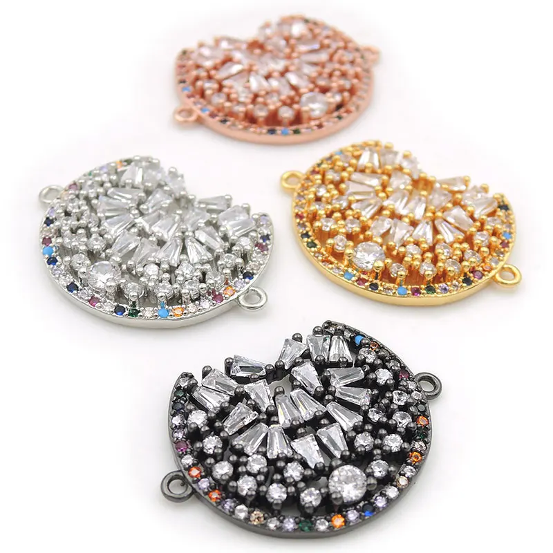 22*18*3mm Micro Pave CZ Of Mixing Colors U Connector Fit For Women As DIY Bracelets Accessory
22*18*3mm Micro Pave CZ Of Mixing Colors U Connector Fit For Women As DIY Bracelets Accessory