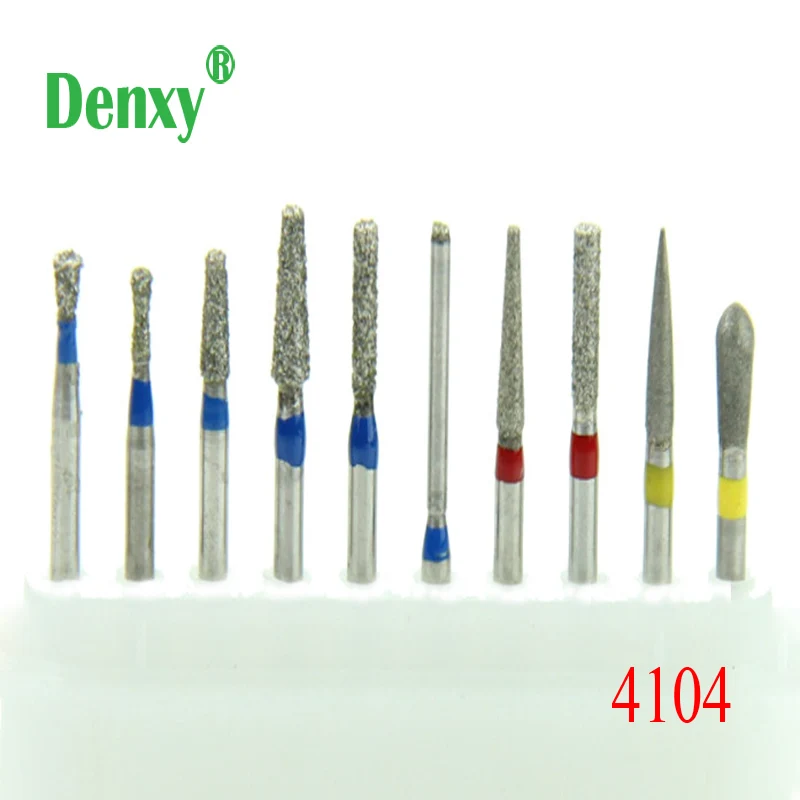 Denxy High Quality#4104 Dental Diamond Burs Dental Burs Inlay/Onlay Praparation for Dentist use Dental Lab Dental Clinic Dentist
Denxy High Quality#4104 Dental Diamond Burs Dental Burs Inlay/Onlay Praparation for Dentist use Dental Lab Dental Clinic Dentist