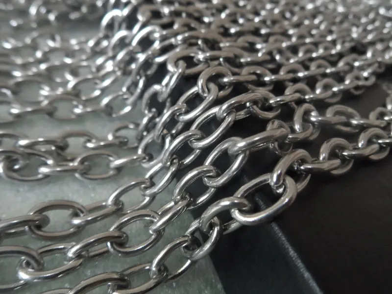 2Meter Lot Stainless Steel 8mm Oval Link Chain Jewelry Findings /Marking Chain Diy Jewelry
2Meter Lot Stainless Steel 8mm Oval Link Chain Jewelry Findings /Marking Chain Diy Jewelry