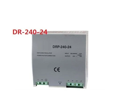 DR-240-24 DC 24 V 10A switching power supply 240W rail type small power supply AC to DC
DR-240-24 DC 24 V 10A switching power supply 240W rail type small power supply AC to DC