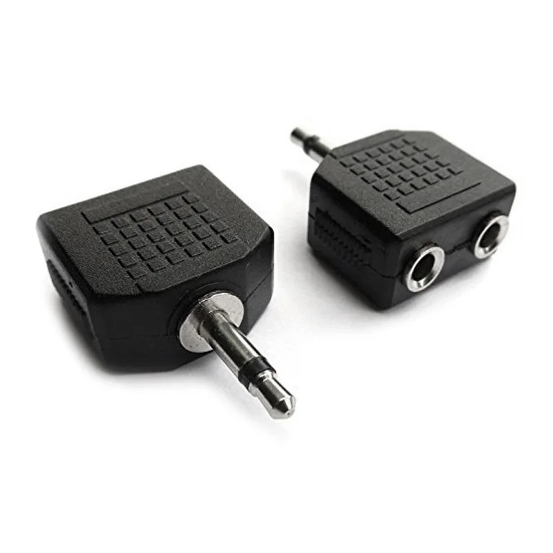 6 Pcs 3.5mm Mono Audio Plug to 2 Ports 3.5mm Jack Splitters Adapters Black
6 Pcs 3.5mm Mono Audio Plug to 2 Ports 3.5mm Jack Splitters Adapters Black