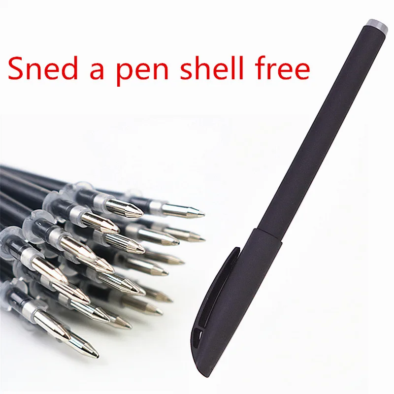 20pcs a bag gel pen refills gift a pen shell 0.5mm black blue red bullet or needle style refills Writing smooth
20pcs a bag gel pen refills gift a pen shell 0.5mm black blue red bullet or needle style refills Writing smooth