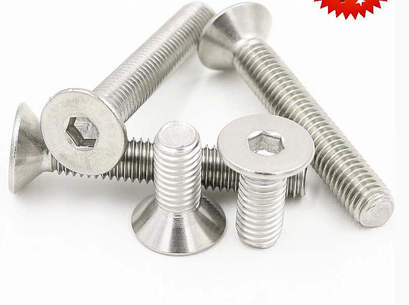 50pcs Stainless steel sink head hex socket screws M6*8/10/12/14-20 mm flat head hex socket screws bolts
50pcs Stainless steel sink head hex socket screws M6*8/10/12/14-20 mm flat head hex socket screws bolts