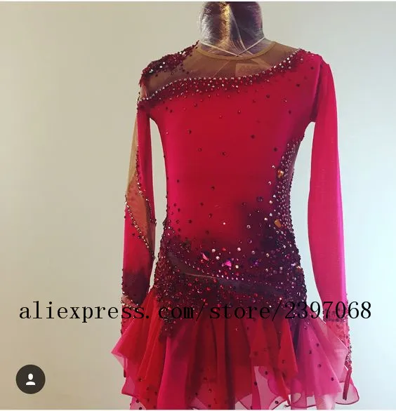 Ice Skating Dresses Red Ice Skating Dresses Girls Women Competition Figure Skating Dress Custom Free Shipping G79
Ice Skating Dresses Red Ice Skating Dresses Girls Women Competition Figure Skating Dress Custom Free Shipping G79