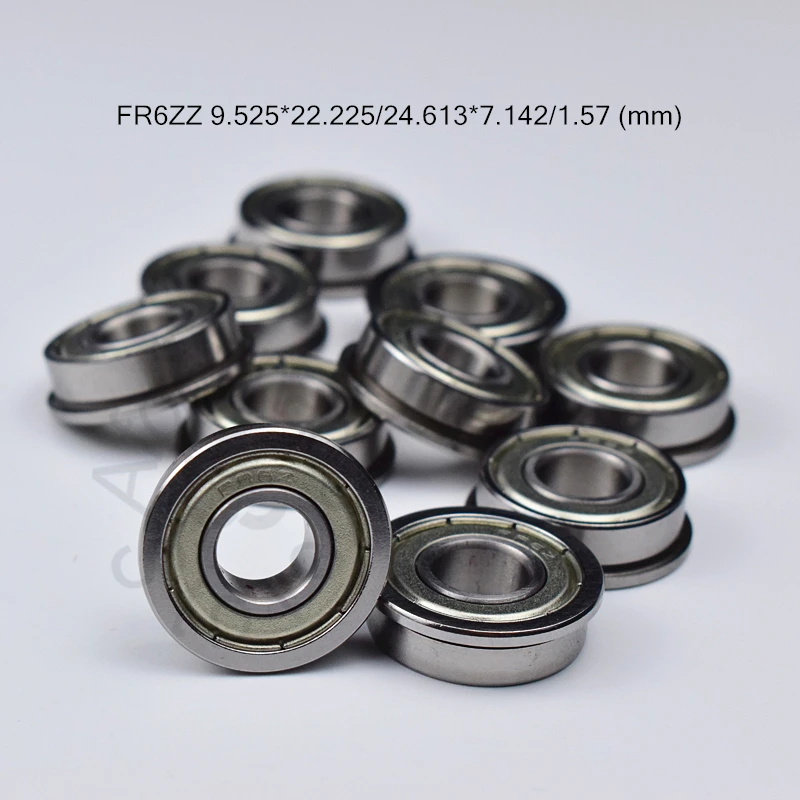 FR6ZZ R6NR 9.525*22.225*24.613*7.142*1.57(mm) 10pieces bearing Flange bearings FR6ZZ R6NR chrome steel deep groove bearing
FR6ZZ R6NR 9.525*22.225*24.613*7.142*1.57(mm) 10pieces bearing Flange bearings FR6ZZ R6NR chrome steel deep groove bearing